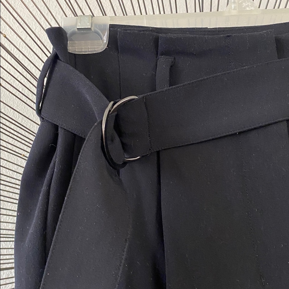Nine West Black Women's Wide Leg Pants with Belt Size 10